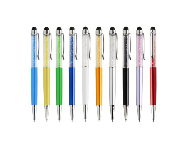 Caneta Pl�stica Touch Personalizada