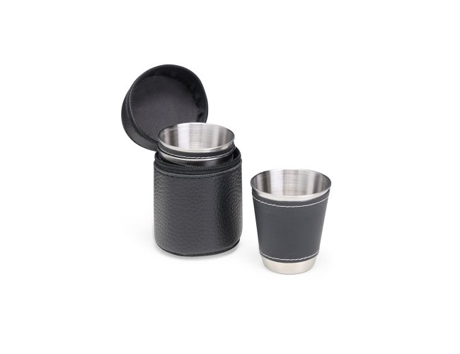 Kit Copo Inox 50ml 4 Peas Personalizado