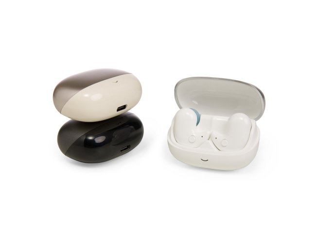 Fone de Ouvido Bluetooth com Case Carregador Personalizado