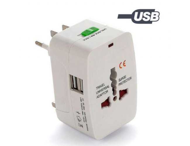 Adaptador Universal com USB Personalizado