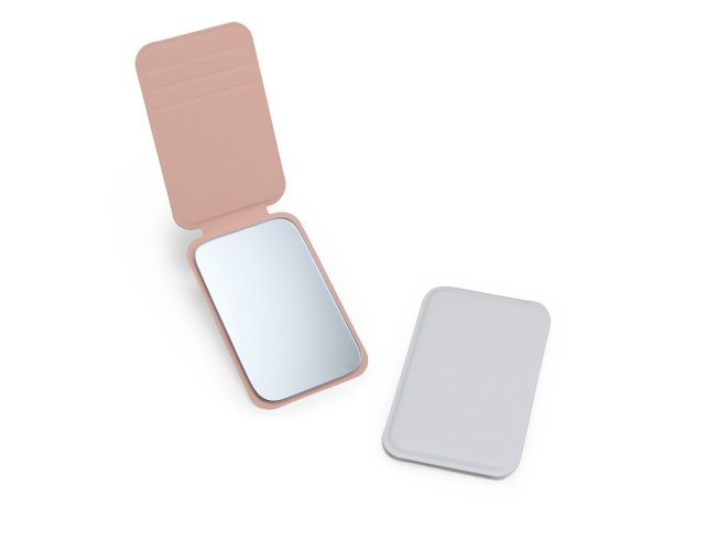 Espelho Couro Sint�tico Retangular de Bolso Personalizado