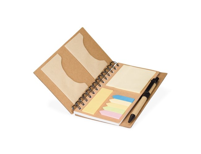 Caderno Ecolgico com Autoadesivos e Caneta Personalizado