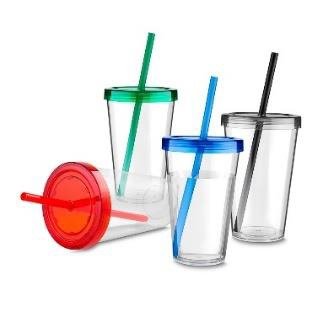 Copo com Canudo 600 ml Personalizado