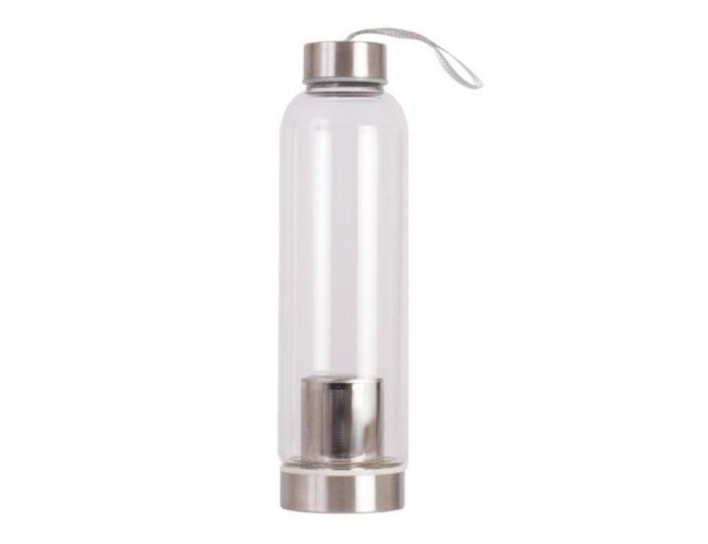 Garrafa de Vidro com Infusor Personalizada