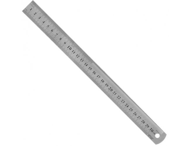 Regua em Metal 30 cm